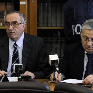 Il Procuratore Capo di Milano Edmondo Bruti Liberati con Giuseppe Pignatone (foto Ansa)