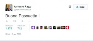 Antonio Razzi si difende: "Pascuetta con la c? In Abruzzo si scrive così"