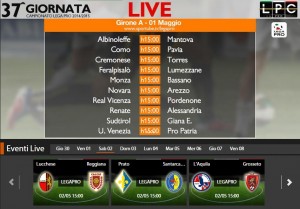 Lucchese-Reggiana: diretta streaming Sportube. Formazioni, link e info