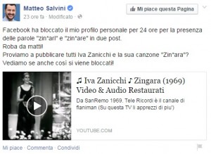 Matteo Salvini e il post complottista su Facebook