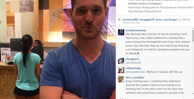 Michael Bublè, FOTO con lato B in evidenza su Instagram. Fan lo insultano
