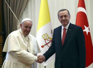 Papa Francesco con Erdogan
