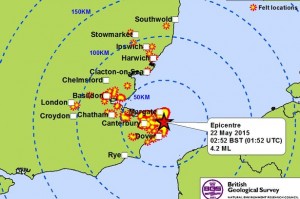 Terremoto Inghilterra: scossa a 100 km da Londra, magnitudo 4.3
