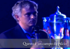 Video YouTube - Mourinho sfotte Arsenal e Manchester City