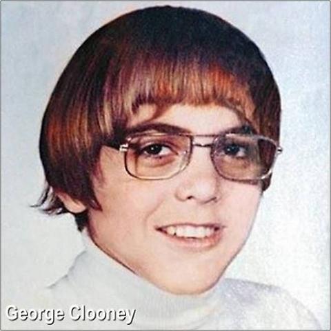George Clooney da bambino FOTO: caschetto alla Beatles, occhiali come Bill Gates