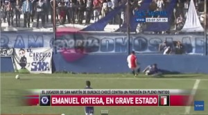 Video Youtube: Emanuel Ortega morto in campo. Testata contro muro di cemento
