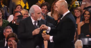 Antonio Ricci, Joe Bastianich e la patata da pelare al Premio Tv 2015