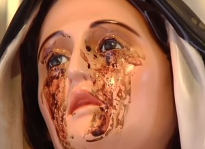 VIDEO YouTube: Madonna di Giampilieri e il mistero della statua che "piange" sangue