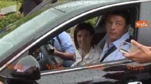Matteo Renzi in Veneto per Alessandra Moretti: le fa da autista 