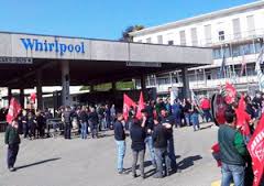 Whirlpool, sciopero il 12 giugno contro licenziamenti e chiusure