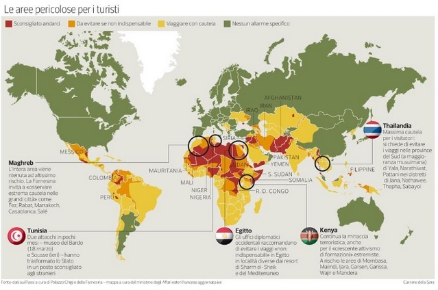 Terrorismo, la mappa dei Paesi a rischio: Viminale teme effetto emulazione 01