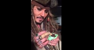 Johnny Depp nutre baby pipistrello che si chiama Jackie Sparrow