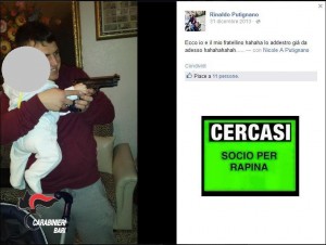 Scrive su Facebook: "Cercasi socio per rapina". E i carabinieri lo arrestano