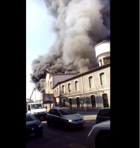 VIDEO YouTube. Incendio Cartiere Fedrigoni: 2 vigili del fuoco ustionati