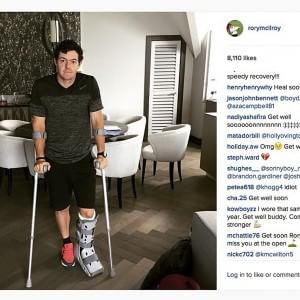 Golf: Rory McIlroy si rompe caviglia giocando a calcio FOTO