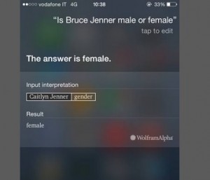 "E' Caitlyn Jenner, non Bruce". Siri, inglese, zittisce gli omofobi