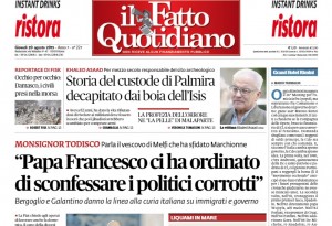 Marco Travaglio sul Fatto Quotidiano: "Grand Hotel Rimini"