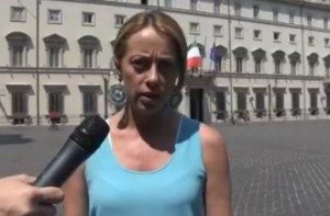 Giorgia Meloni: "Renzi è il figlio segreto di Wanna Marchi"