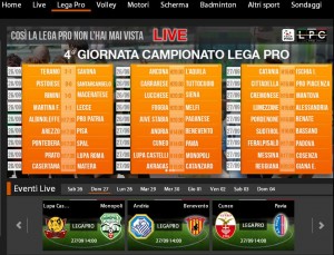 Andria-Benevento: diretta live streaming Sportube su Blitz, ecco come vederla