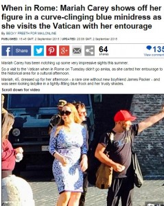 Mariah Carey, gita a Capri e visita a Vaticano
