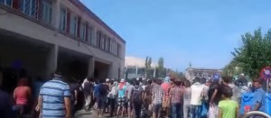  Scontri migranti-polizia a Lesbo in Grecia