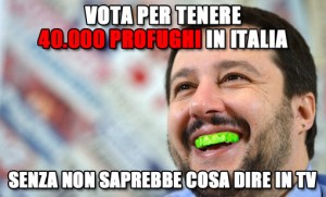Beppe Grillo: "Salvini senza profughi non sa stare"