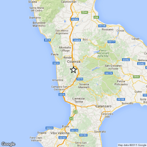 Terremoto vicino Cosenza: magnitudo 2.9