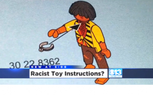 Playmobil nero coi ceppi al collo: istruzioni per razzismo?