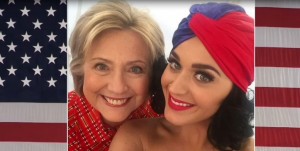Katy Perry, il selfie con Hillary Clinton 