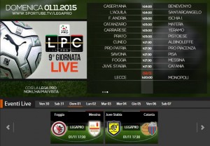 Juve Stabia-Catania: streaming diretta Sportube su Blitz, ecco come vederla