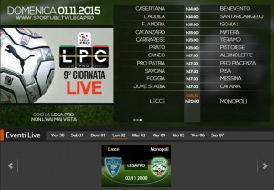 Lecce-Monopoli: streaming Sportube-Blitz, diretta RaiSport1, ecco come vederla