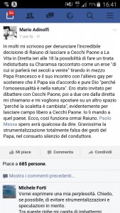 Mario Adinolfi: Raiuno? Scandalo Cecchi Paone pro-Charamsa