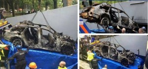 Rubata e poi bruciata l'Audi da 500mila euro