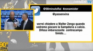 VIDEO Walter Zenga a 90° Minuto contro tweet telespettatore