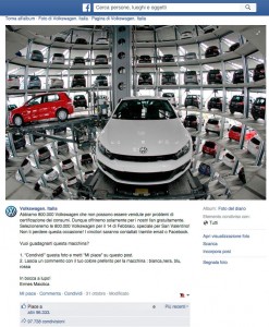 Volkswagen gratis, c'è una trappola su Facebook 