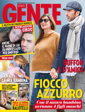 Gigi Buffon-Ilaria D'Amico: figlio nasce a gennaio e sarà...