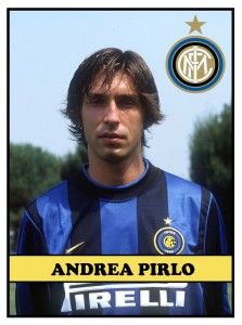 La figurina di Andrea Pirlo quando giocava con l'Inter 
