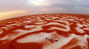 VIDEO YOUREPORTER Neve nel deserto: Arabia in bianco e rosso