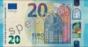 Nuova banconota 20 euro: più difficile da contraffare 