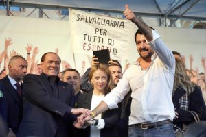 Da Bologna la grande destra, Salvini guida, Renzi rischia...