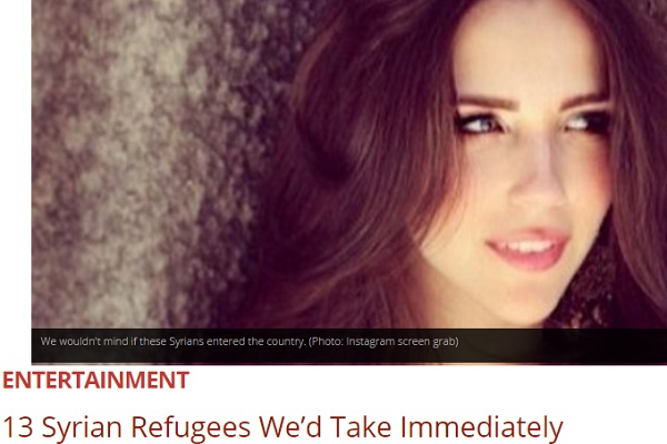 "Sexy profughe siriane da accogliere", gallery del sito Usa