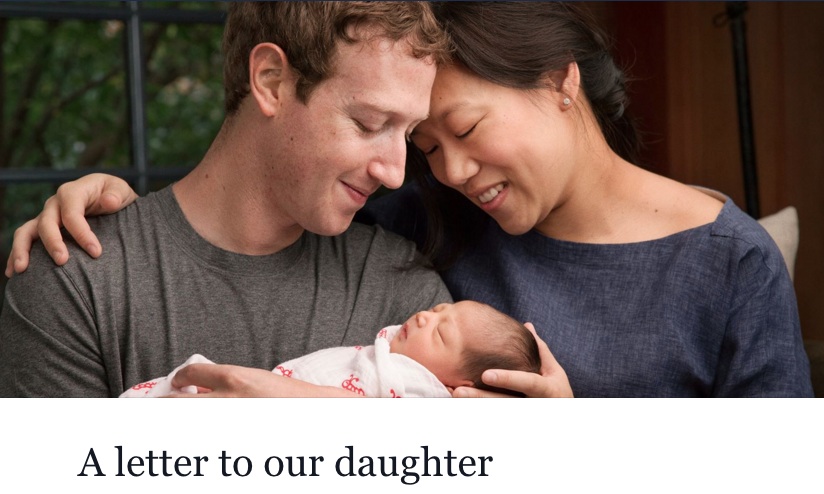 Mark Zuckerberg diventa papà: E' nata Max dono 99% azioni Fb
