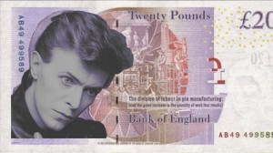 David Bowie sulla banconota da 20 sterline, sondaggio in Gb
