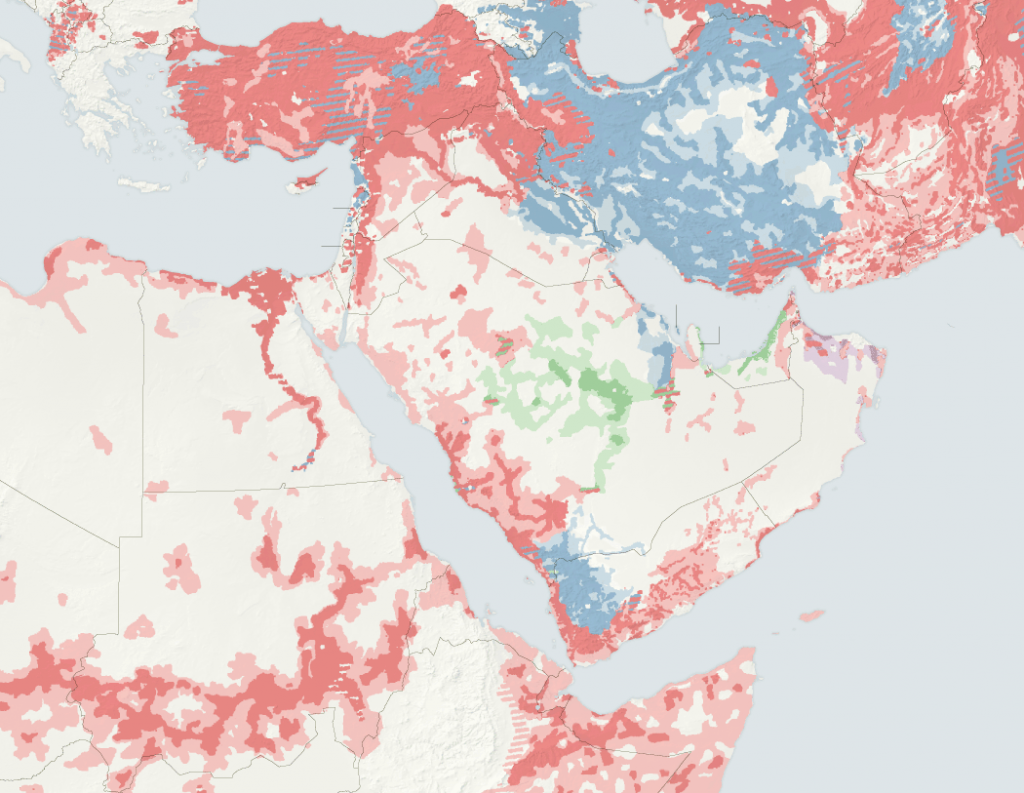 Mappa Islam, dove sono sciiti, sunniti e wahabiti