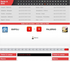 Empoli-Palermo: diretta live su Blitz. Formazioni e info