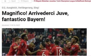 Bayern-Juve: Bild celebra "miracolo" ma sul gol di Morata...