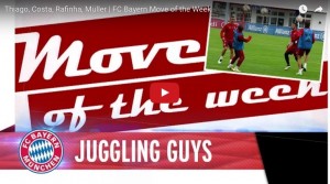 YouTube, Bayern Monaco: palleggi show in allenamento