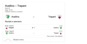 Avellino-Trapani, streaming-diretta tv: dove vedere Serie B