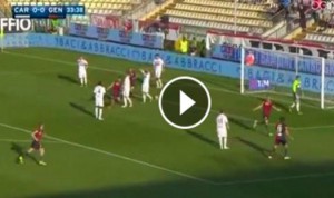 Carpi-Genoa 0-1, video gol: Pavoletti su assist di Dzemaili