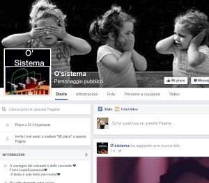 O' Sistema: pagina Facebook pro camorra e contro la polizia
